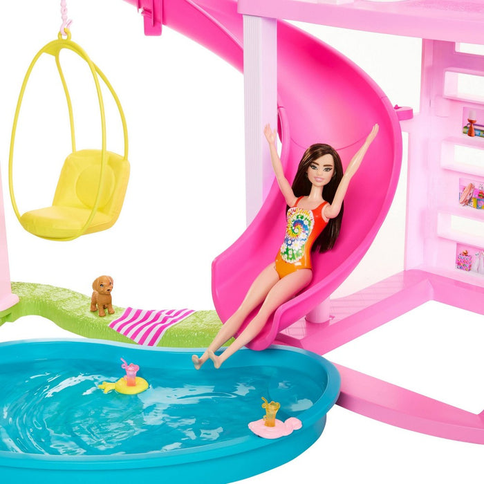 Barbie Dreamhouse Pool Party Doll House with 75+ pc, 3 Story Slide (LOCAL PICKUP ONLY)
