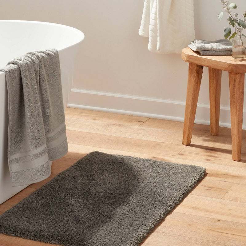 21"x34" Spa Plush Bath Rug Dark Gray - Threshold