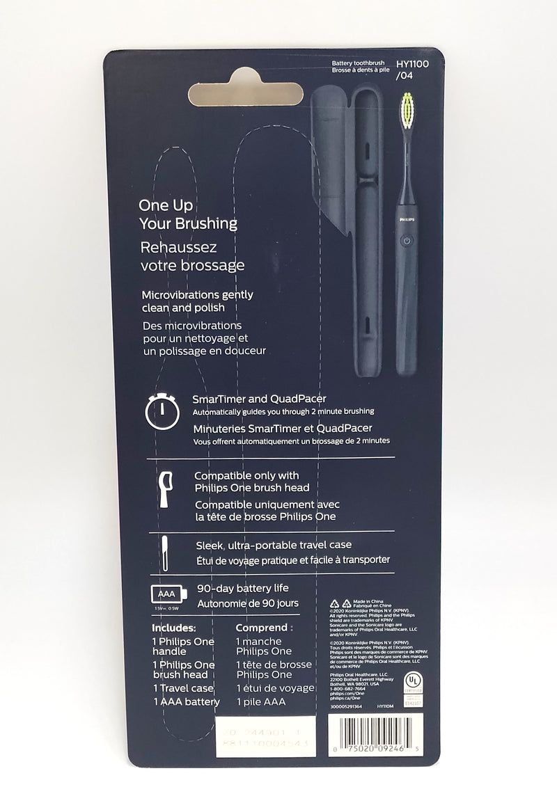 Philips One by Sonicare Battery Toothbrush - HY1100/04 - Midnight
