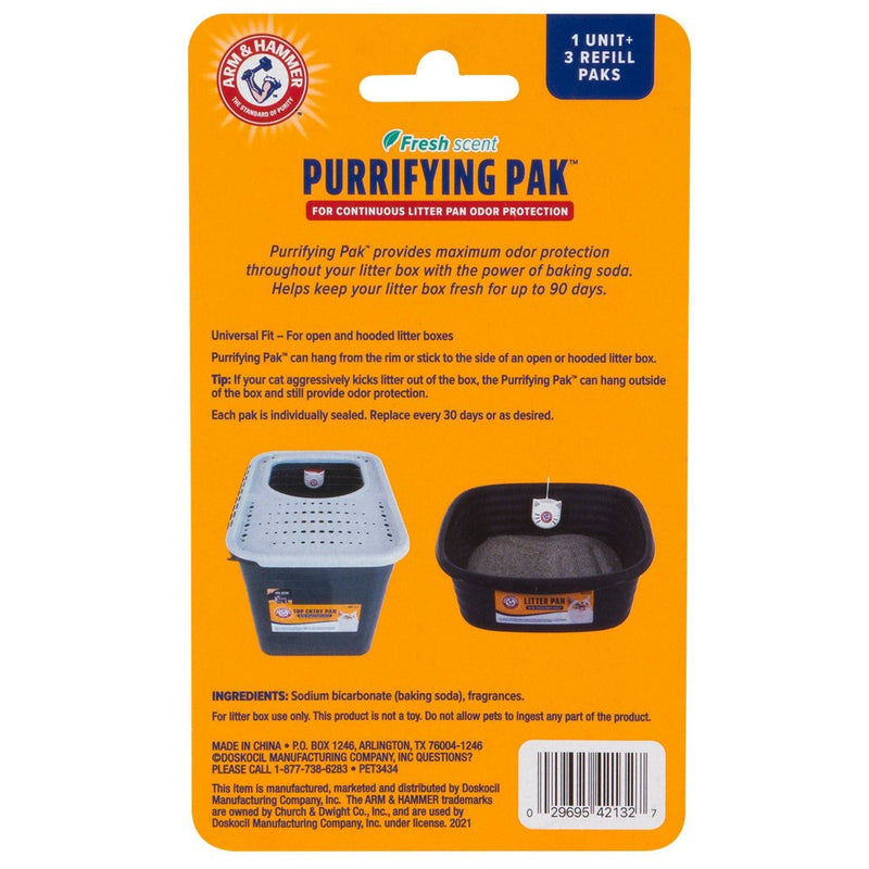 Arm & Hammer Litter Purrifying Pak Litter Deodorizer - 3ct