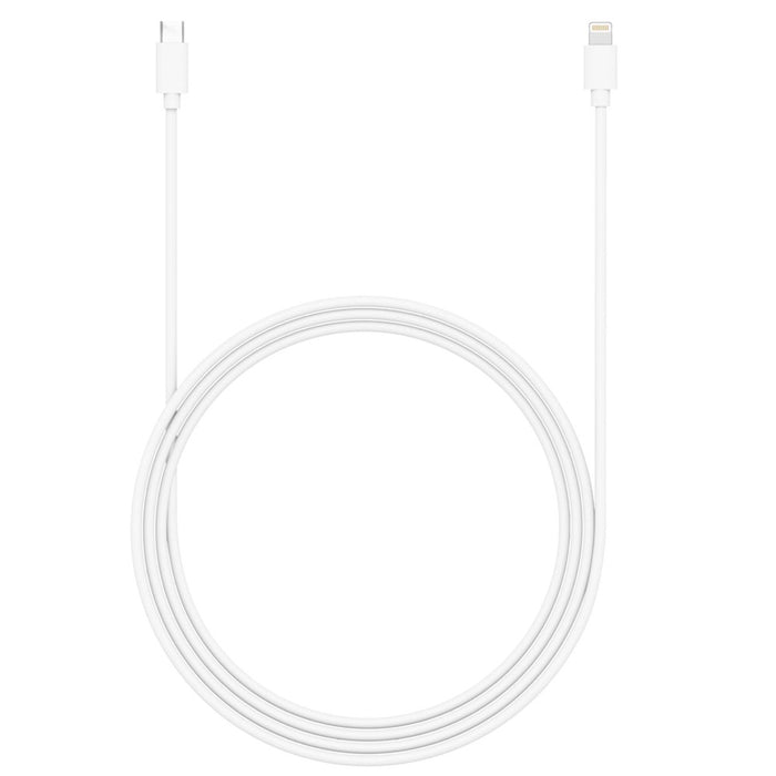 Just Wireless 6' Lightning to USB-C PVC Cable - White
