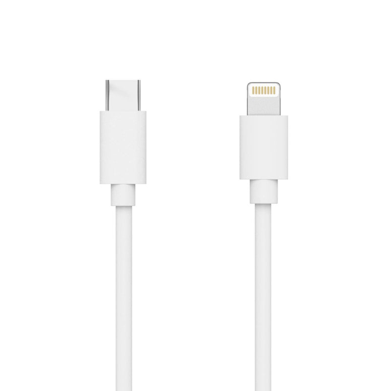 Just Wireless 6' Lightning to USB-C PVC Cable - White