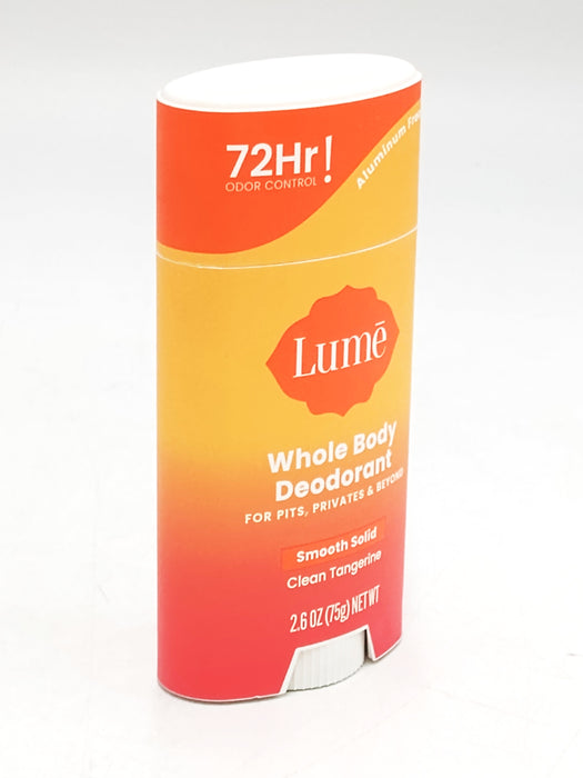 Lume Whole Body Smooth Solid Deodorant Stick - Citrus/Tangerine Scent - 2.6oz