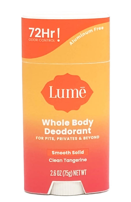 Lume Whole Body Smooth Solid Deodorant Stick - Citrus/Tangerine Scent - 2.6oz