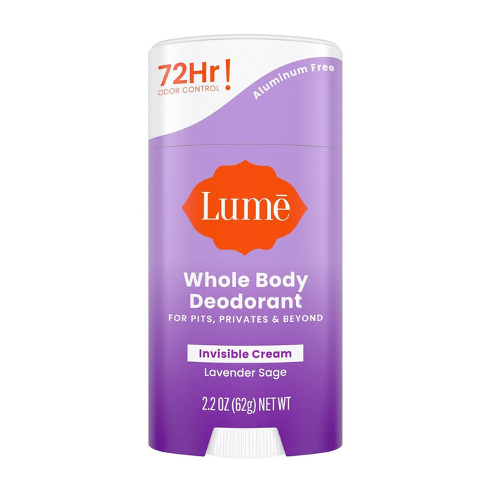 Lume Invisible Cream Deodorant Stick - Lavender Sage - 2.2oz