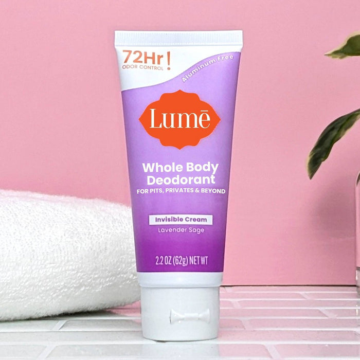 Lume Whole Body Invisible Cream Tube Deodorant - Lavender Sage - 2.2oz