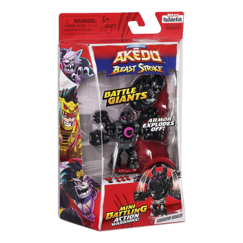 Legends of Akedo Beast Strike Battle Giants Shadow Roach Action Figure