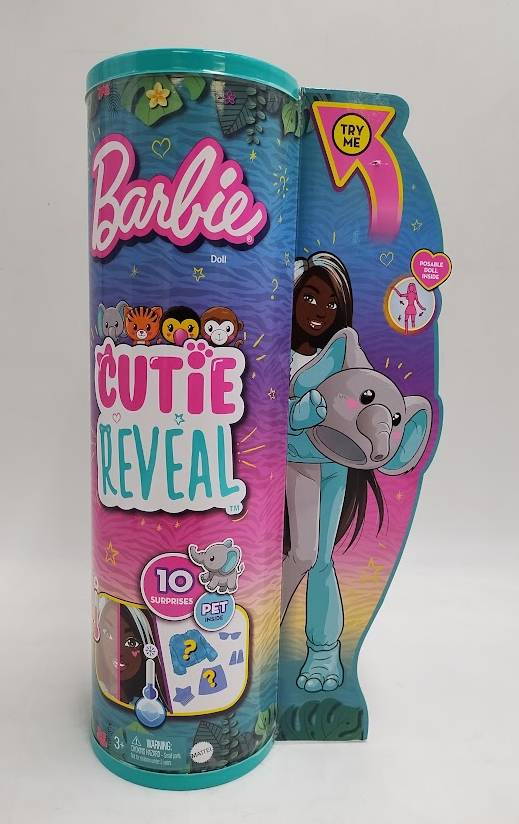 Barbie Cutie Reveal Jungle Series Elephant Doll
