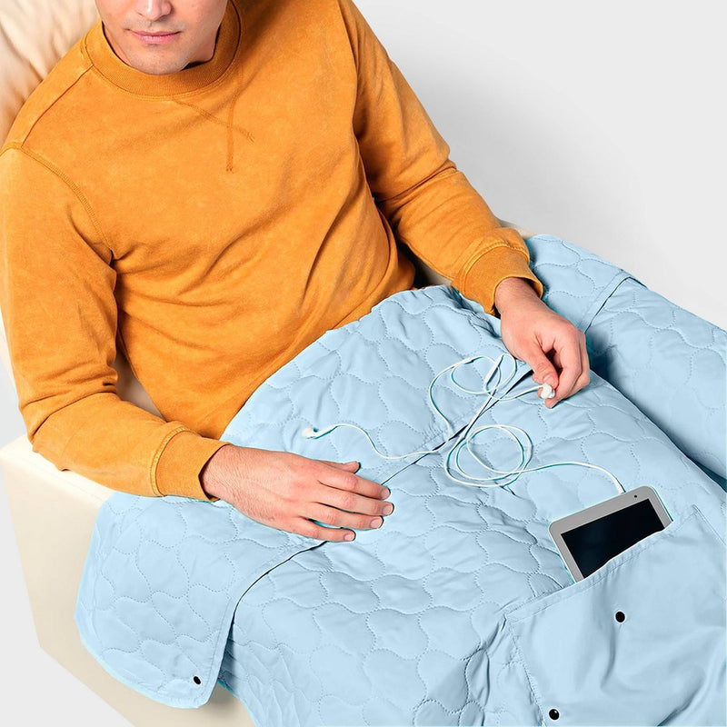 Multifunction Travel Blanket Muddy Aqua - Open Story?
