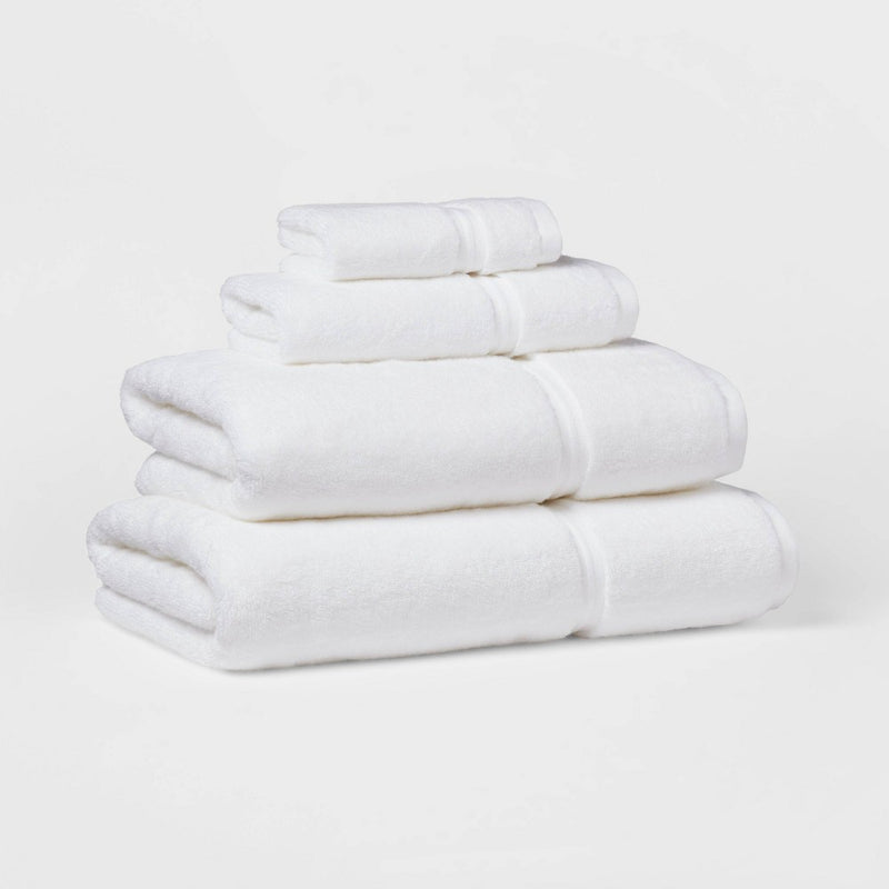 Spa Plush Washcloth White - Threshold