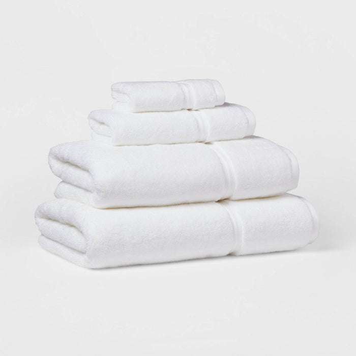 Spa Plush Washcloth White - Threshold