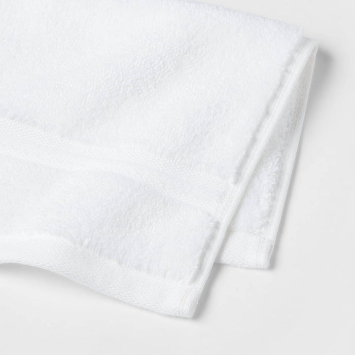 Spa Plush Washcloth White - Threshold