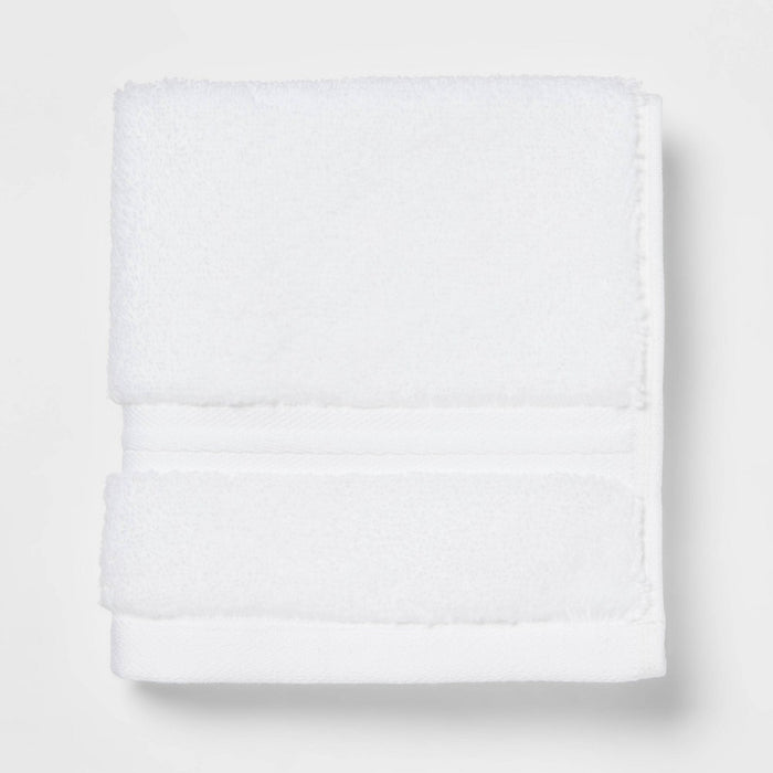 Spa Plush Washcloth White - Threshold