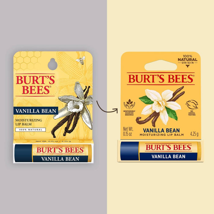 Burt's Bees Vanilla Bean Lip Balm Blister Box - 0.15oz