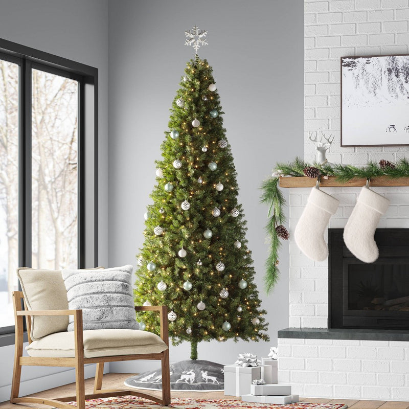 9' Pre-lit Full Alberta Spruce Artificial Christmas Tree Clear Lights - Wondershop (LOCAL PICKUP ONLY)