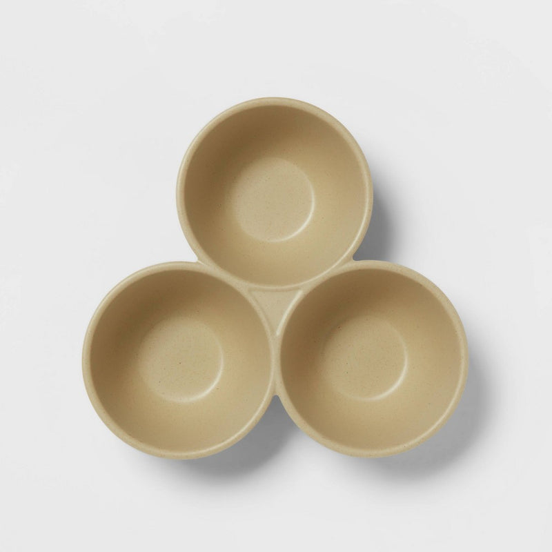 22.5oz Melamine Lancashire Triple Dip Bowl - Threshold