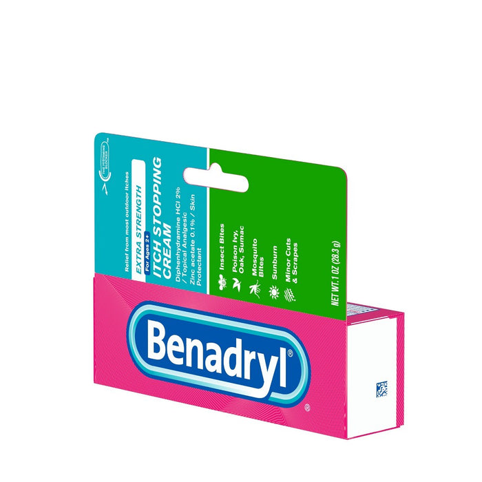 Benadryl Extra Strength Itch Relief Cream Topical Analgesic - 1oz