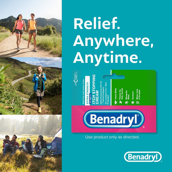 Benadryl Extra Strength Itch Relief Cream Topical Analgesic - 1oz