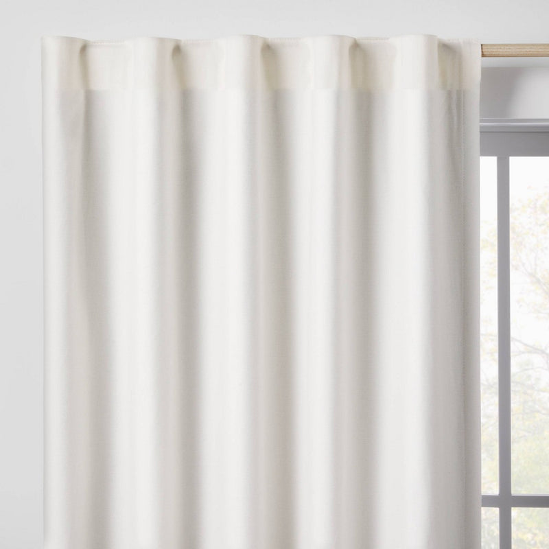 84" Blackout Chambray Cotton Kids' Panel Cream - Pillowfort