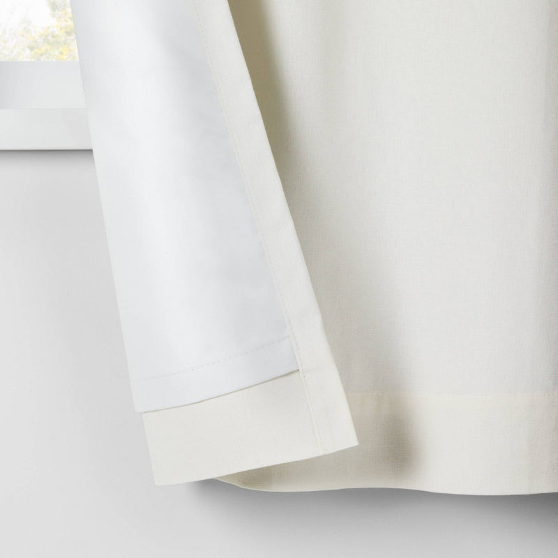 84" Blackout Chambray Cotton Kids' Panel Cream - Pillowfort