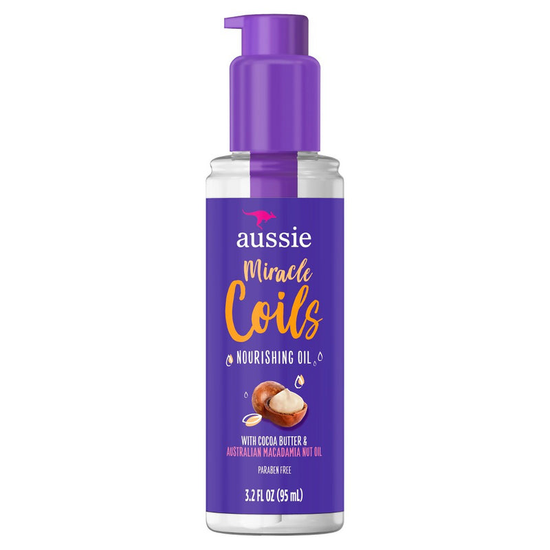 Aussie Miracle Coils Nourishing Oil Leave-In Hair Oil - 3.2 fl oz
