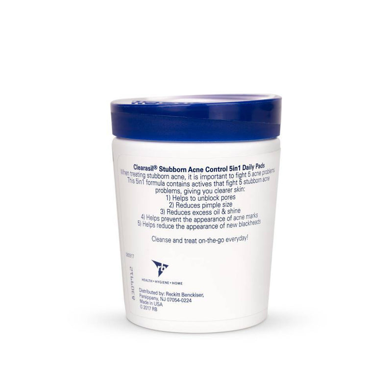 Clearasil Stubborn Acne Control 5in1 Daily Pads - 90ct
