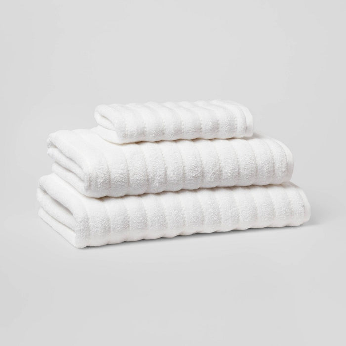 Performance Plus Hand Towel White Striped - Threshold