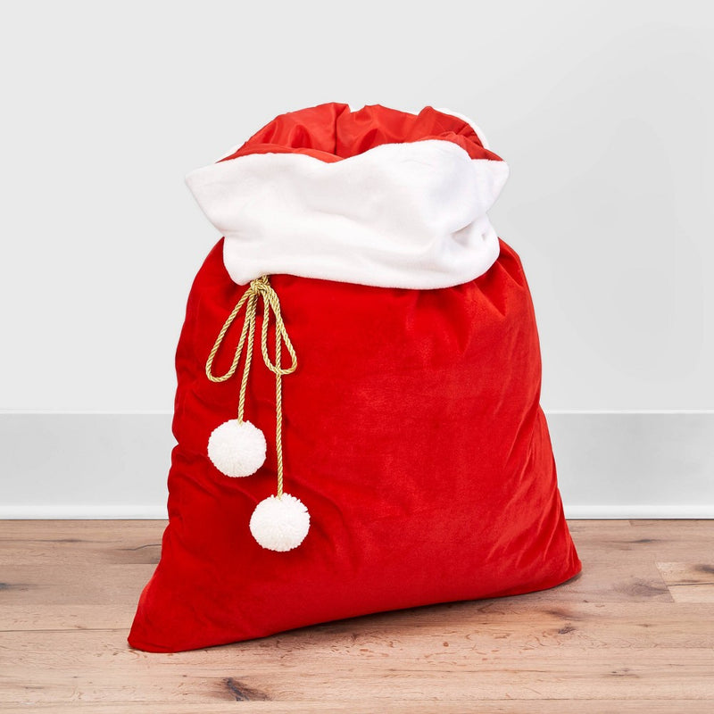 Velvet Santa Sack Christmas Gift Bag - Wondershop