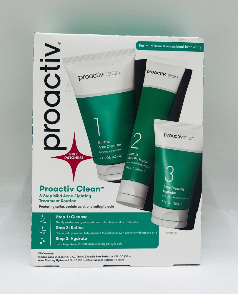 Proactiv Clean Proactiv Clean 30 Day Skincare Kit - 3ct EXP 02/2025 — Total Liquidators