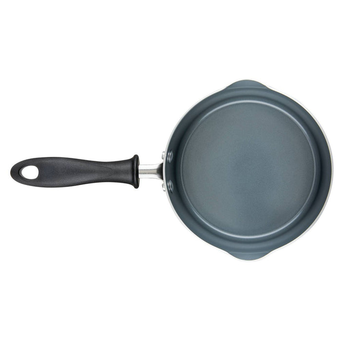 Farberware Reliance Pro 3qt Nonstick Ceramic Covered Straining Saucepan Black/Gray
