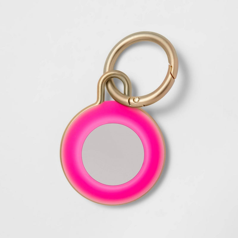 Apple AirTag Silicone Keychain - heyday Neon Pink