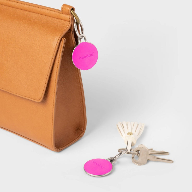 Apple AirTag Silicone Keychain - heyday Neon Pink