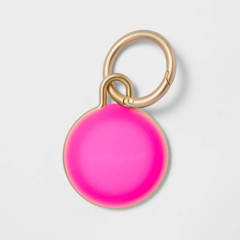 Apple AirTag Silicone Keychain - heyday Neon Pink