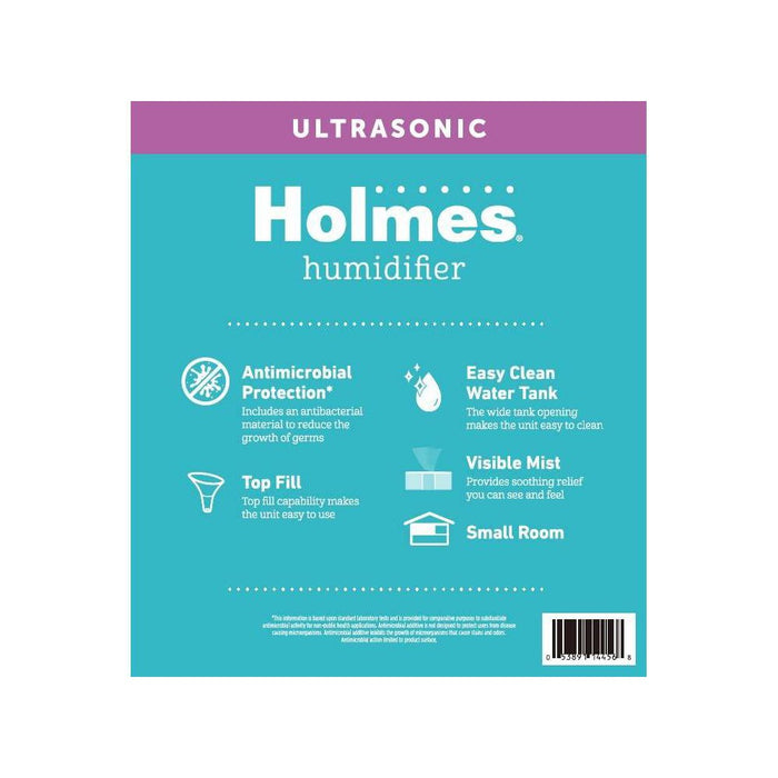 Holmes 0.36gal Antimicrobial Top Fill Ultrasonic Cool Mist Humidifier