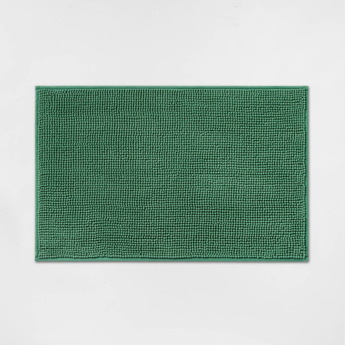 20"x32" Everyday Chenille Bath Rug Light Green - Room Essentials