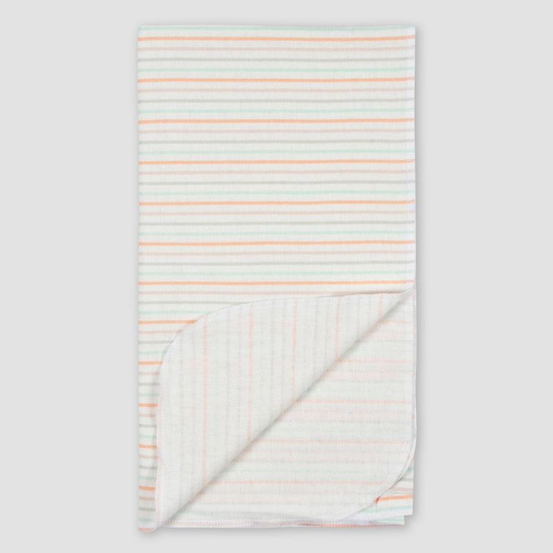 Gerber Baby 4pk Vegetables Flannel Blanket - White/Light Purple/Light Blue