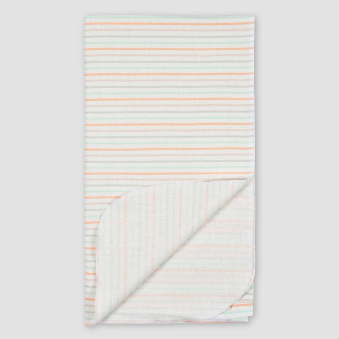 Gerber Baby 4pk Vegetables Flannel Blanket - White/Light Purple/Light Blue