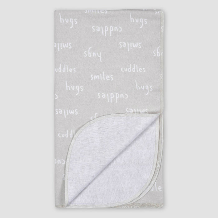 Gerber Baby 4pk Vegetables Flannel Blanket - White/Light Purple/Light Blue