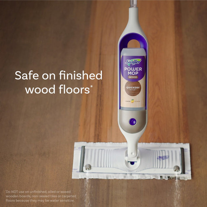 Swiffer Lemon Power Mop Wood Quick Dry Wood Floor Cleaning Solution - 25.3 fl oz/1ct