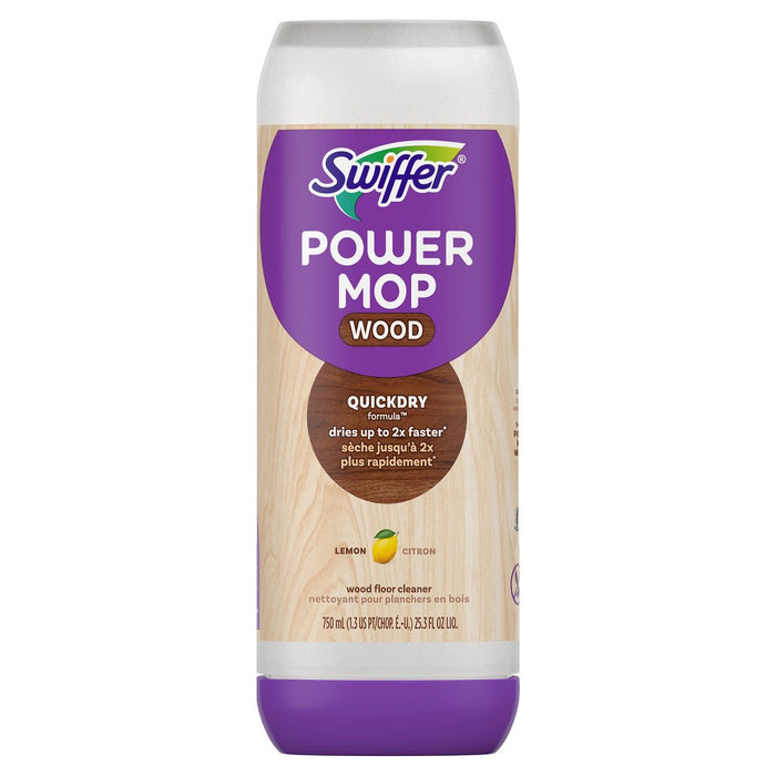 Swiffer Lemon Power Mop Wood Quick Dry Wood Floor Cleaning Solution - 25.3 fl oz/1ct