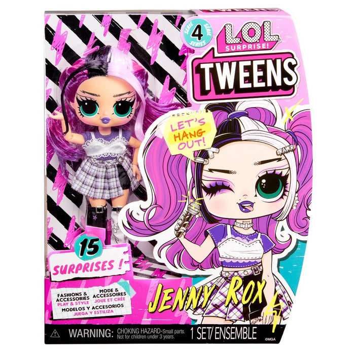 L.O.L. Surprise! Tweens Series 4 Fashion Doll Jenny Rox with 15 Surprises