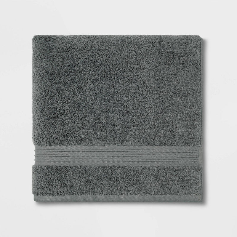 Spa Bath Towel Dark Gray- Threshold Signature