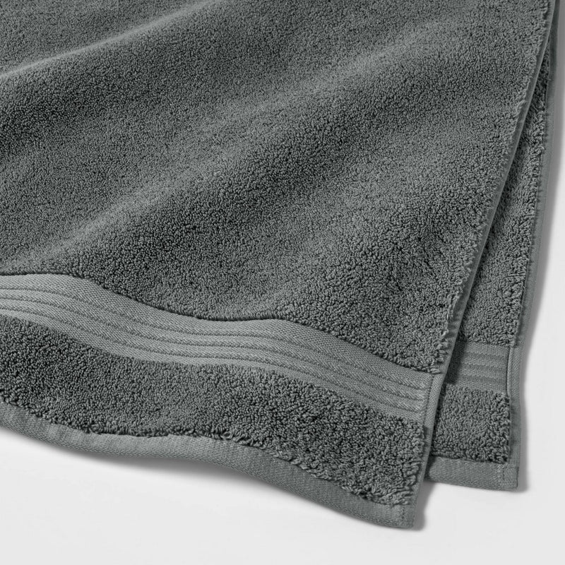 Spa Bath Towel Dark Gray- Threshold Signature