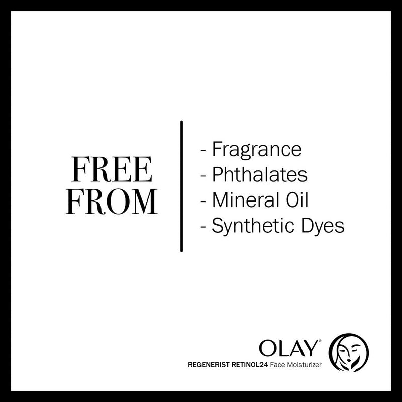 Olay Regenerist Retinol 24 + Peptide Night Face Moisturizer Fragrance-Free - Trial Size - 0.5oz