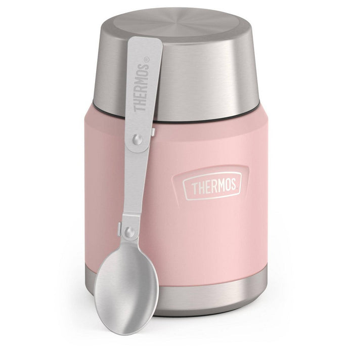 Thermos Icon 16oz Stainless Steel Food Storage Jar with Spoon - Pink