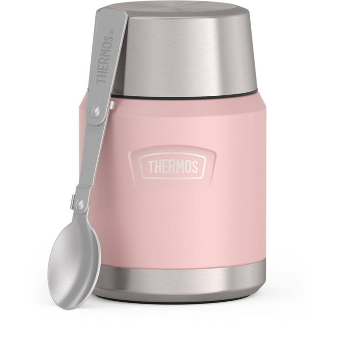 Thermos Icon 16oz Stainless Steel Food Storage Jar with Spoon - Pink