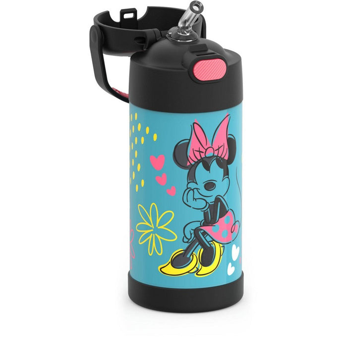 Thermos 12oz FUNtainer Water Bottle with Bail Handle - Minnie Mouse