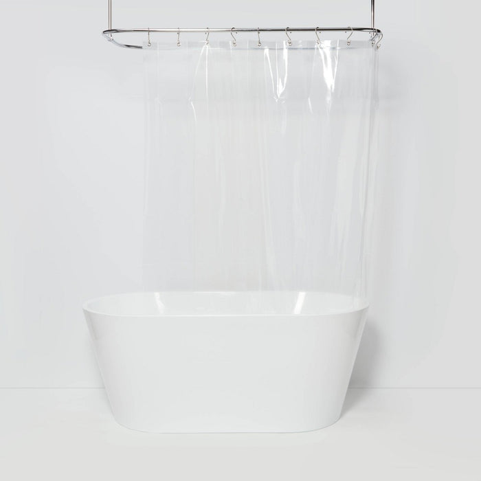 Stall Size Medium Weight PEVA Shower Liner Clear - Made By Design