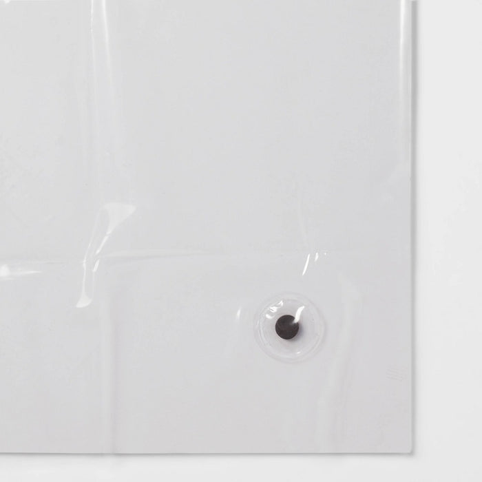 Stall Size Medium Weight PEVA Shower Liner Clear - Made By Design