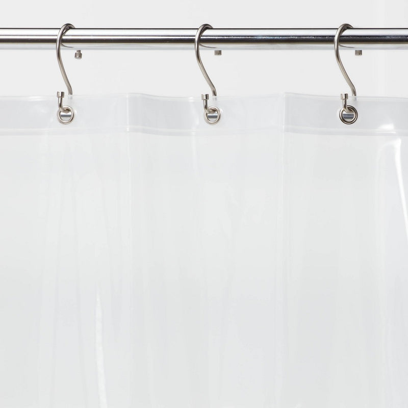 Stall Size Medium Weight PEVA Shower Liner Clear - Made By Design